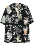 Musium Div. graphic-print shirt - Black