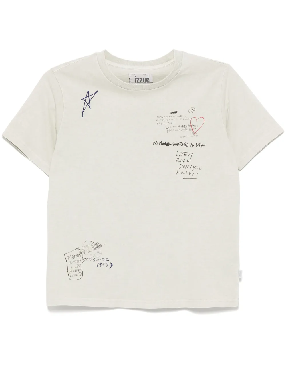 izzue playera con estampado gráfico | gris | Image 1