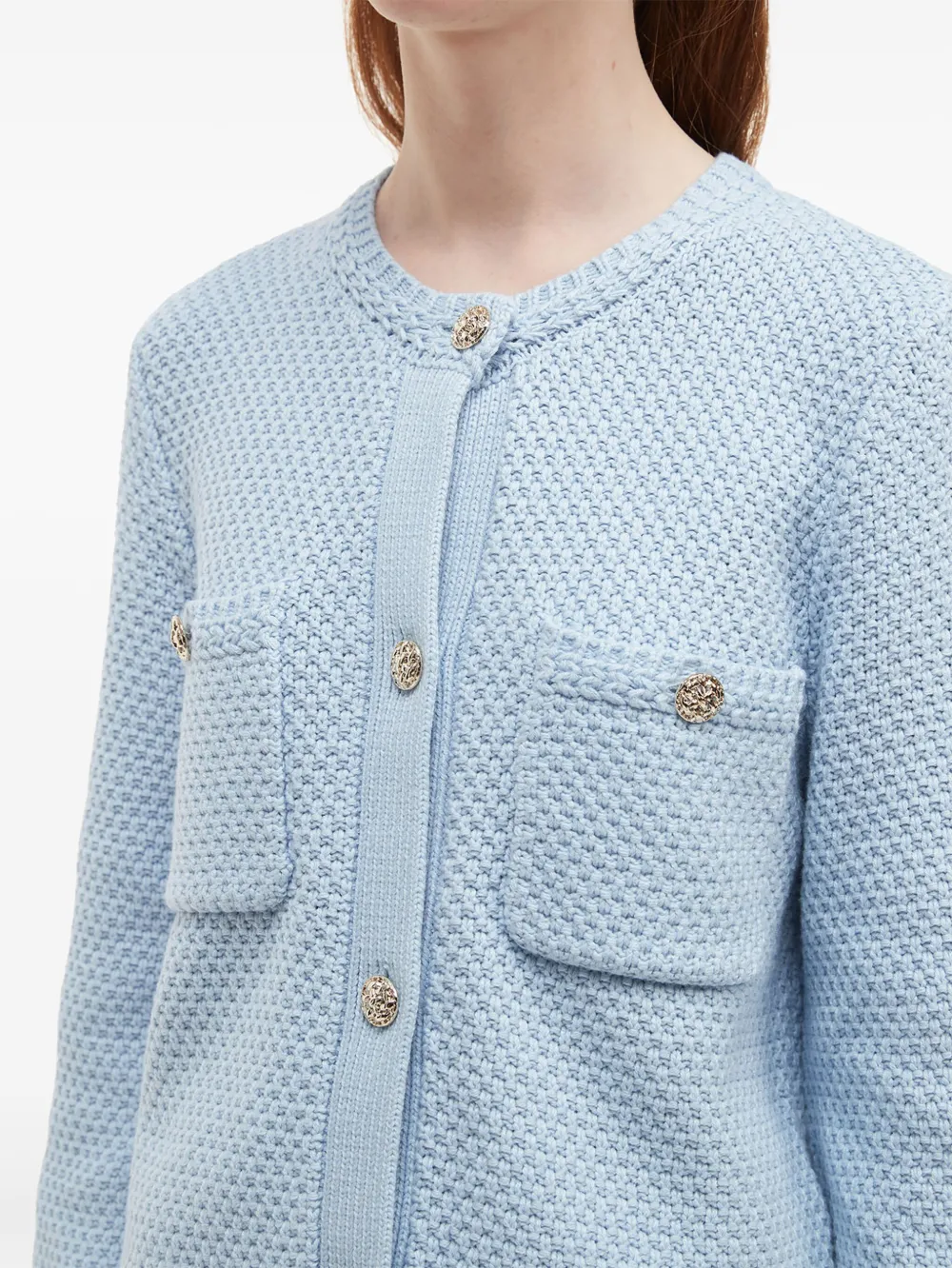 b+ab Vest met opgestikte zak Blauw