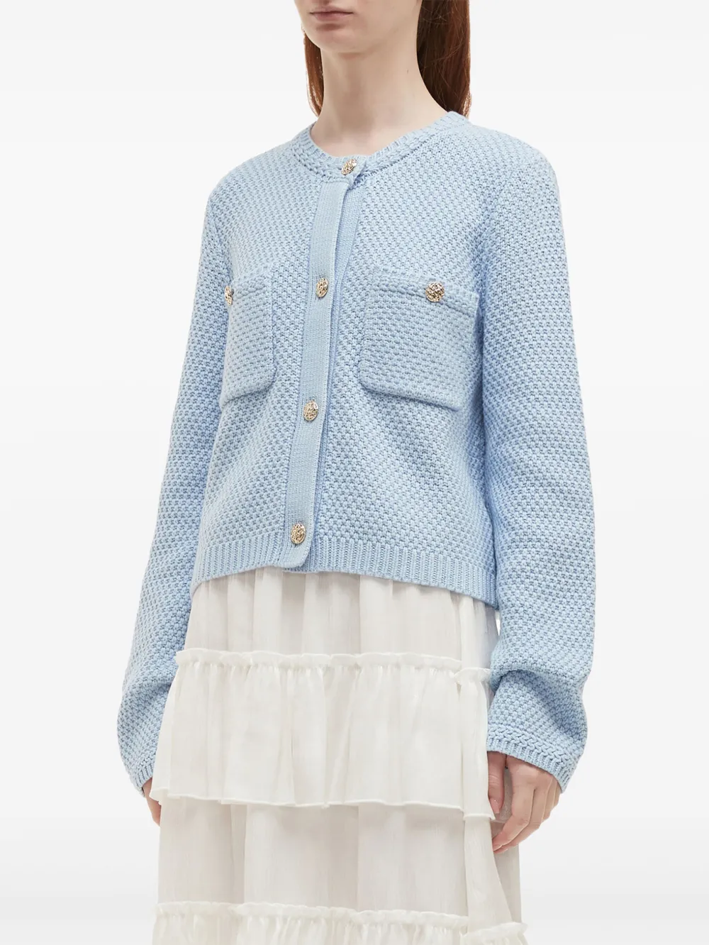 b+ab Vest met opgestikte zak Blauw