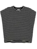 izzue striped T-shirt - Black