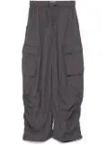 izzue drawstring cargo trousers - Grey