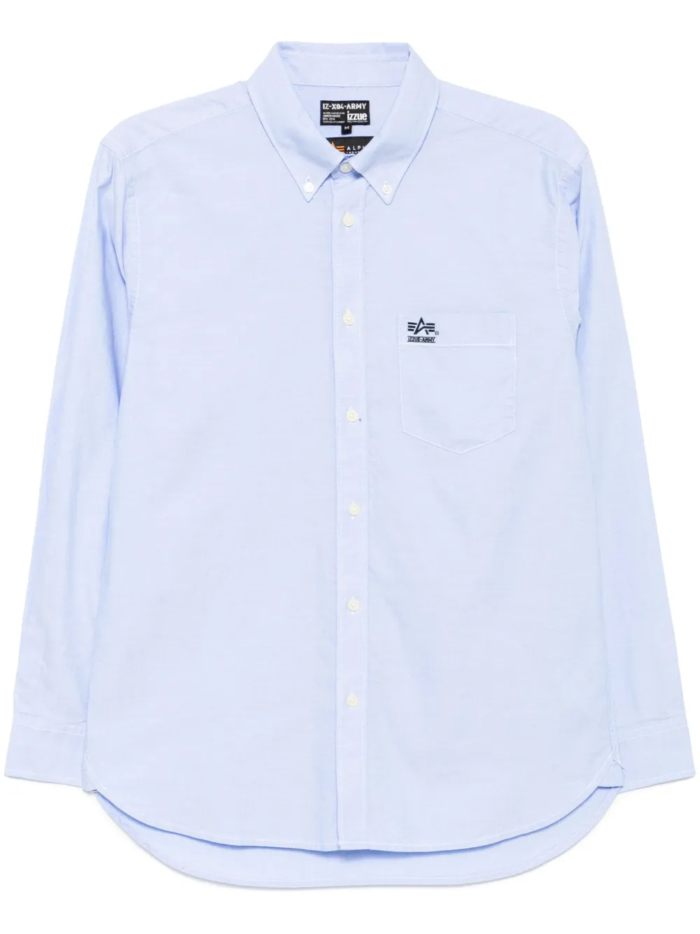 logo-embroidered shirt