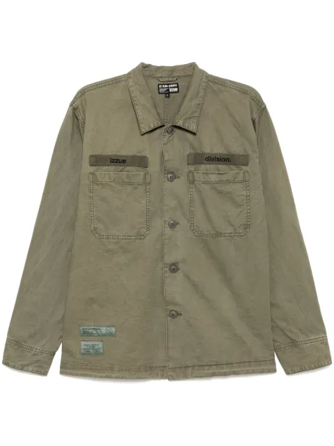 izzue logo-embroidered shirt