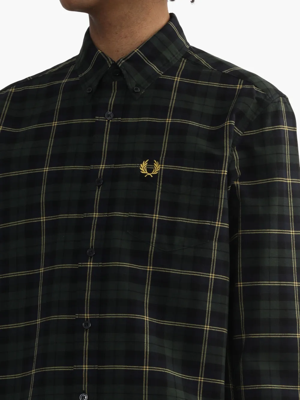 Fred Perry Katoenen overhemd Blauw