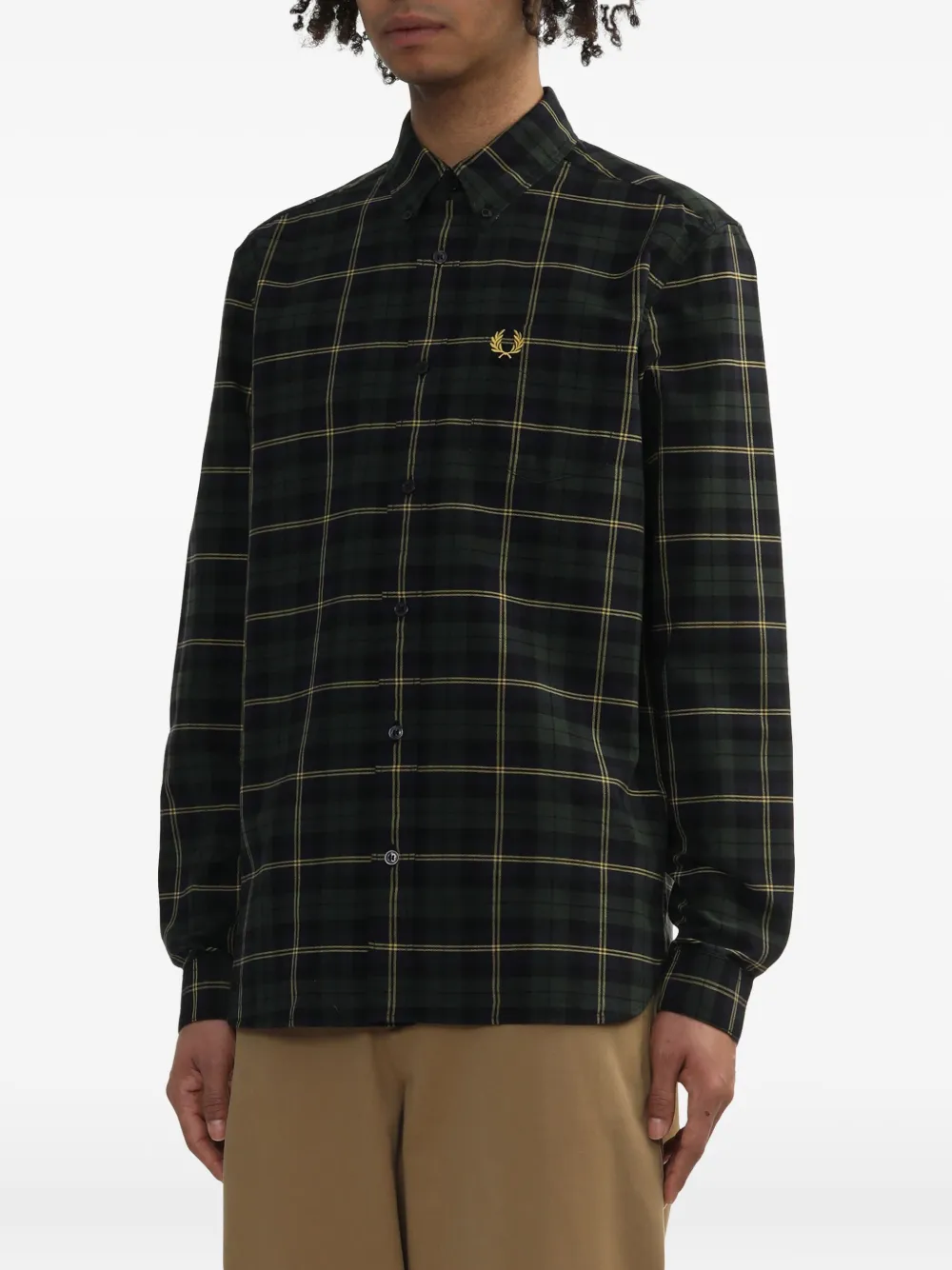 Fred Perry Katoenen overhemd Blauw