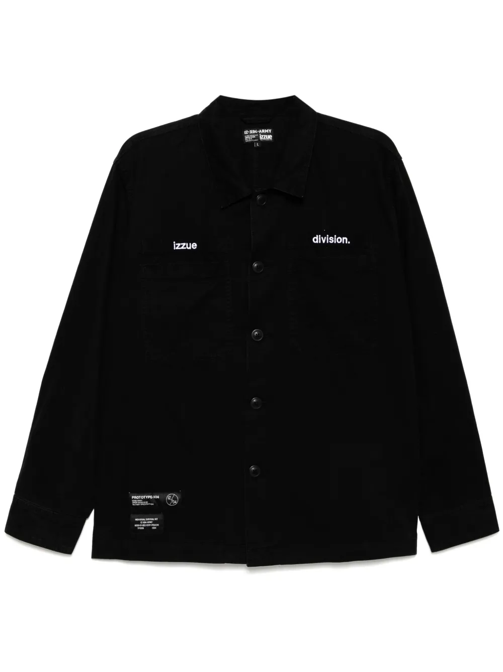 logo-embroidered shirt