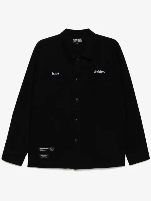 izzue logo-embroidered shirt