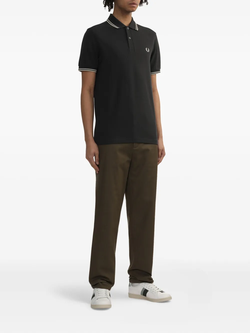 Fred Perry Katoenen poloshirt - Grijs