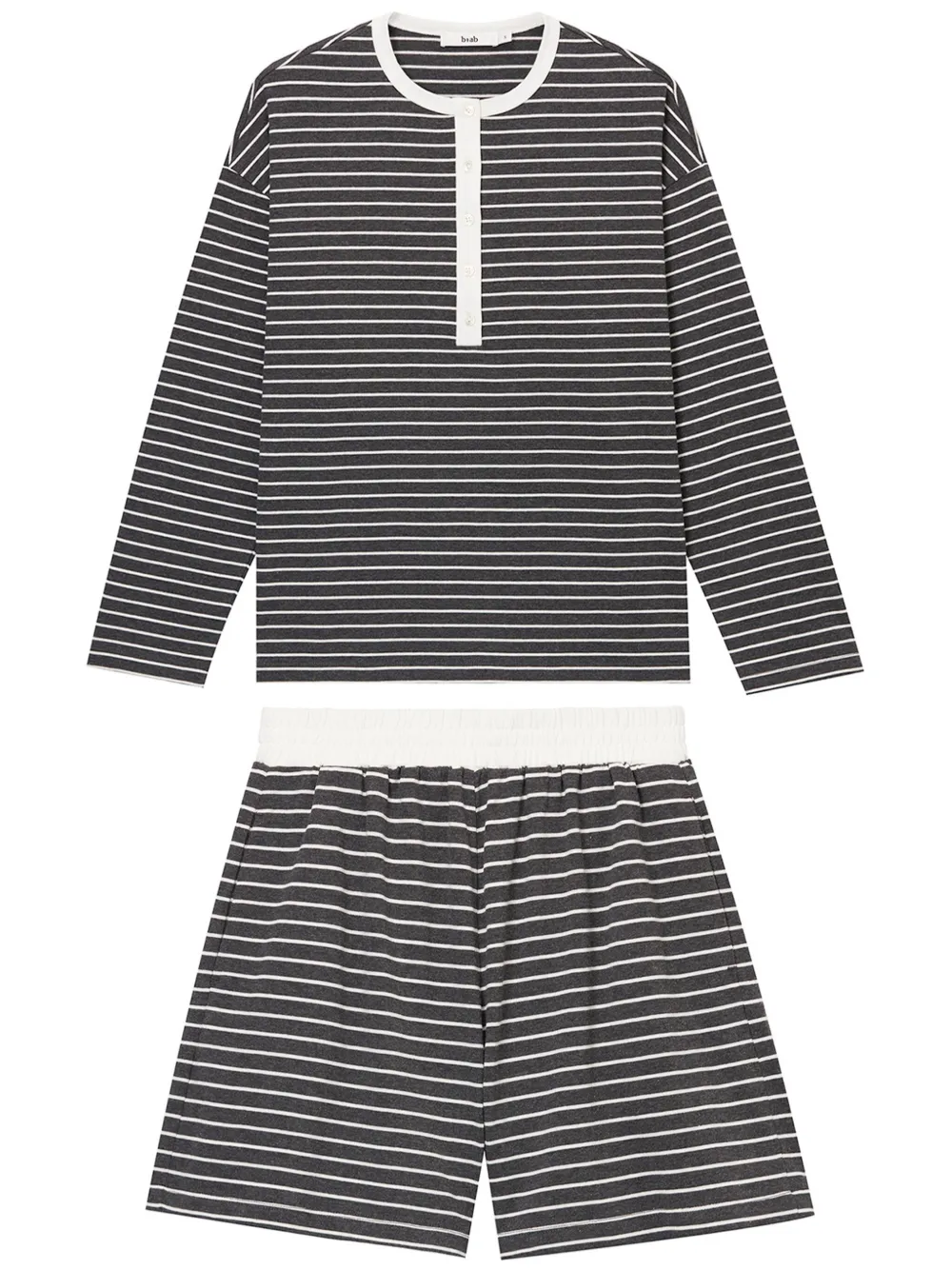 striped shorts set