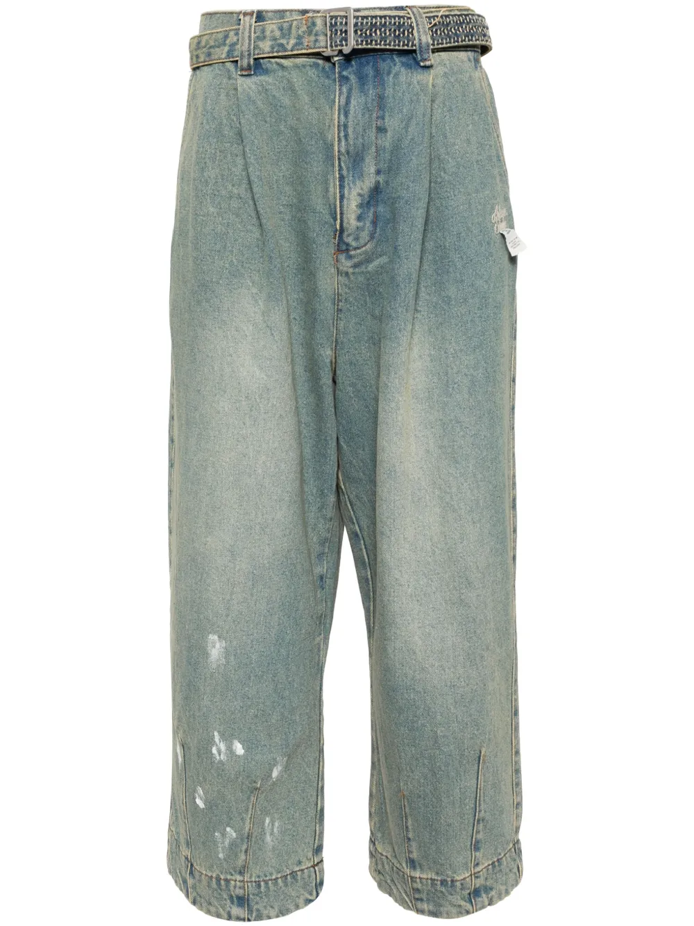 Musium Div. Jeans met wijde pijpen Blauw