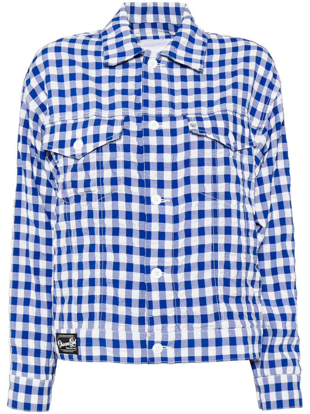 CHOCOOLATE camisa con cuadros estampados | azul | Image 1