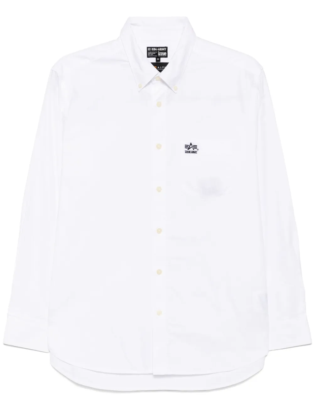 logo-embroidered shirt