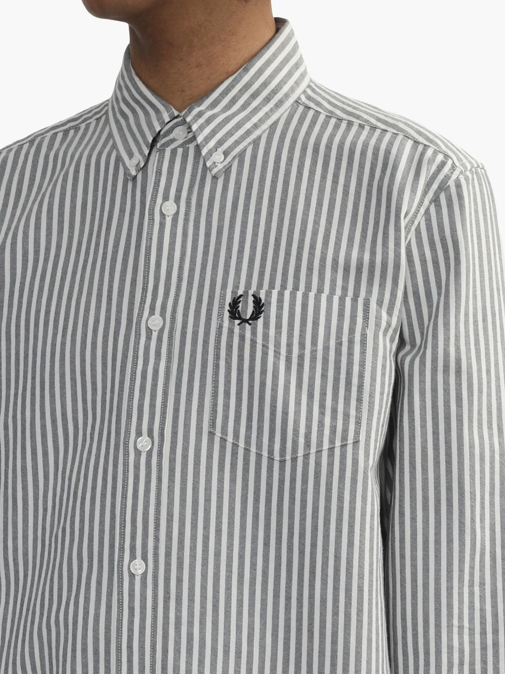 Fred Perry Katoenen overhemd Grijs