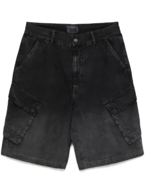 Juun.J アシッドウォッシュ デニムショーツ | ブラック | FARFETCH JP