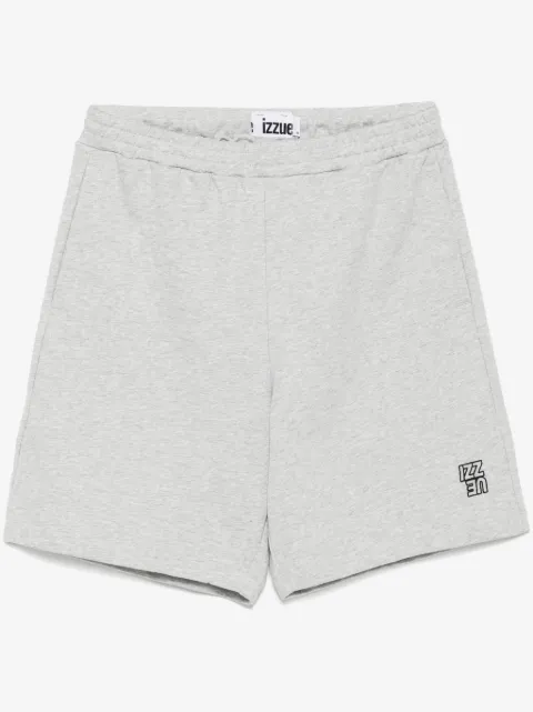 izzue logo-embroidered shorts