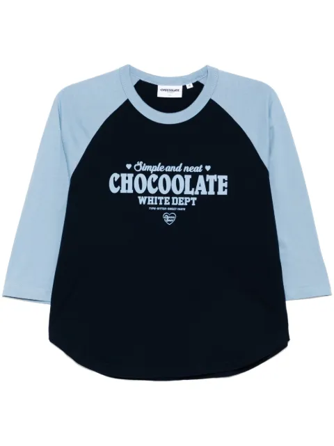 CHOCOOLATE logo-print T-shirt