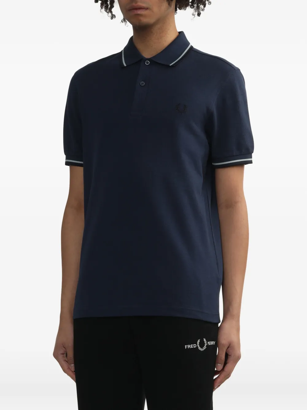 Fred Perry The Twin Tipped poloshirt Blauw