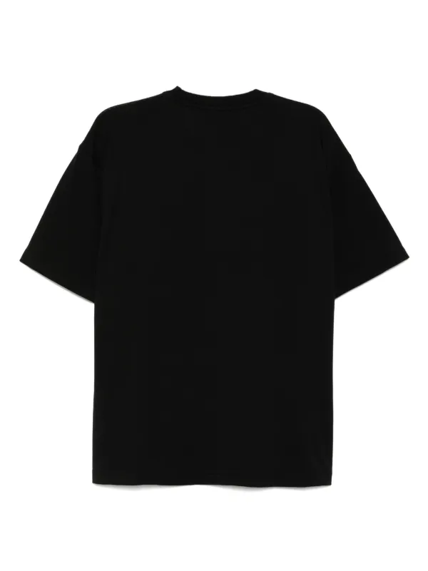 CHOCOOLATE★Round neck loose short sleeve T-shirt CE9 CHOCOOLATE Embroidered Logo t-shirt | Black | FARFETCH PL