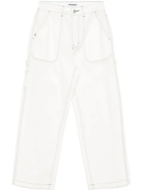 CHOCOOLATE wide-leg work jeans