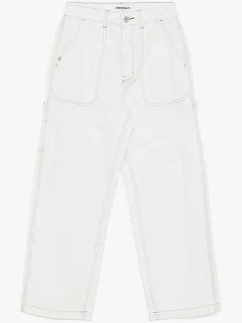 CHOCOOLATE wide-leg work jeans