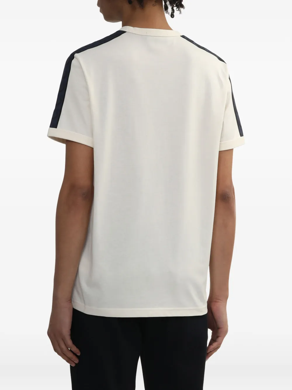 Fred Perry T-shirt met contrasterende band Beige