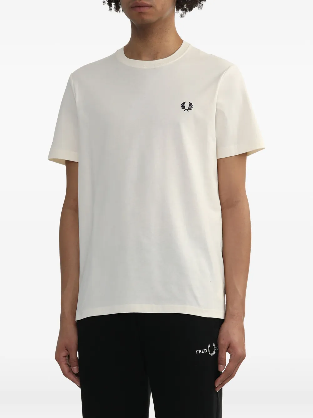 Fred Perry T-shirt met ronde hals Beige