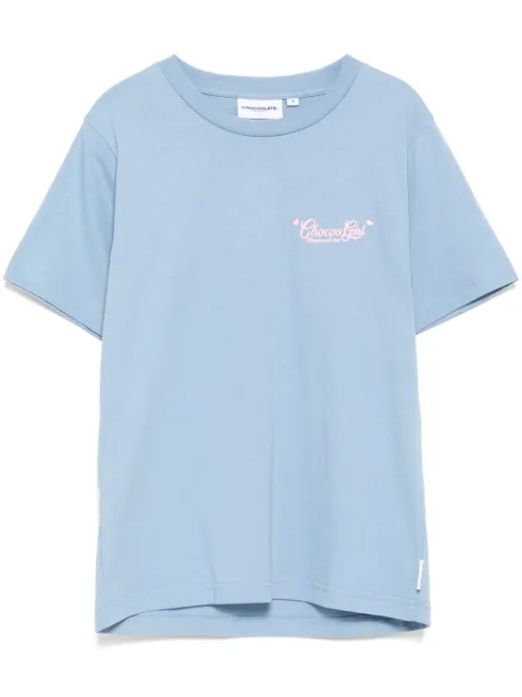 CHOCOOLATE logo-embroidered T-shirt