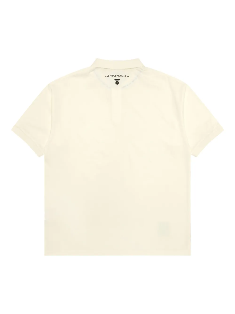 AAPE BY *A BATHING APE logo-patch polo shirt - Beige