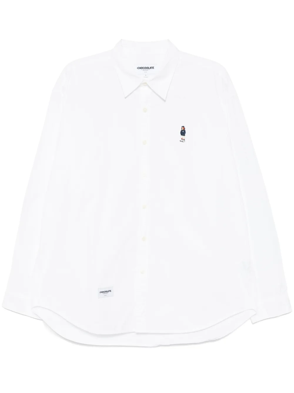 CHOCOOLATE chemise à patch logo | blanc | Image 1
