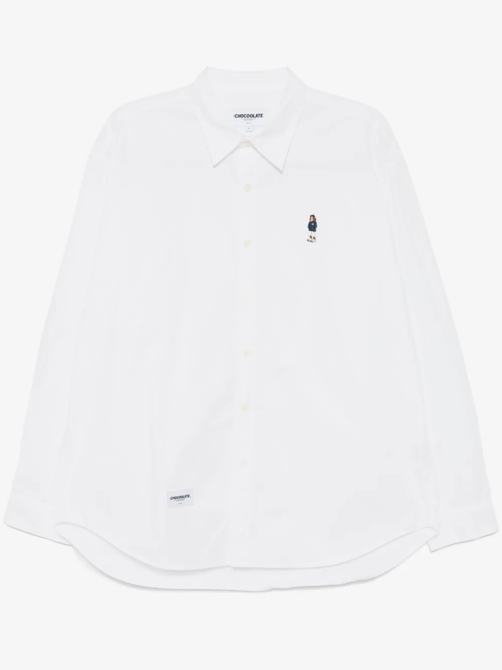 CHOCOOLATE logo-patch shirt | White | Image 1