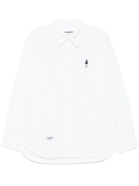 CHOCOOLATE logo-patch shirt