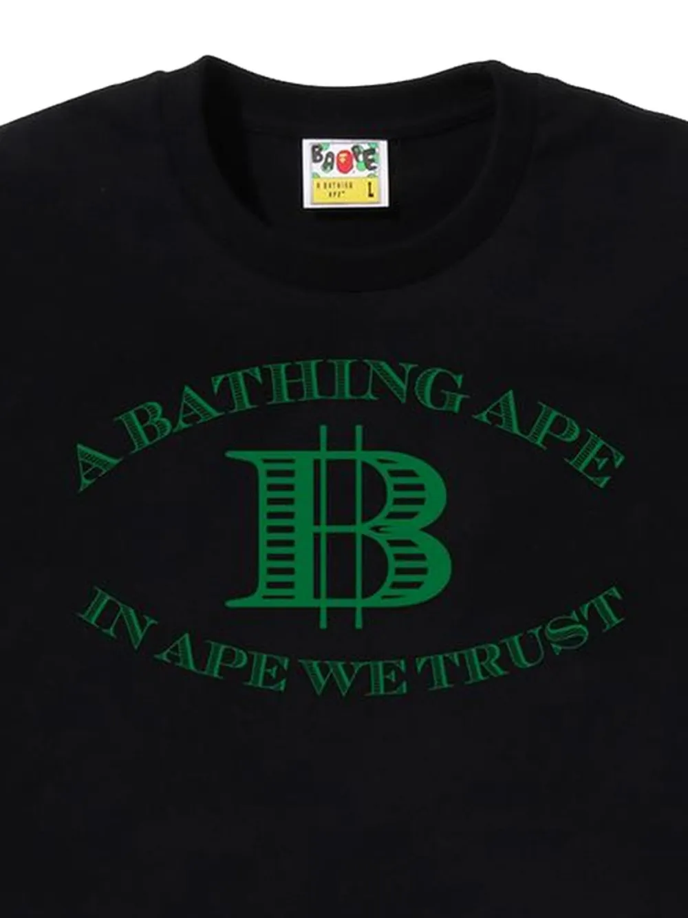 A BATHING APE® T-shirt met logoprint - Zwart