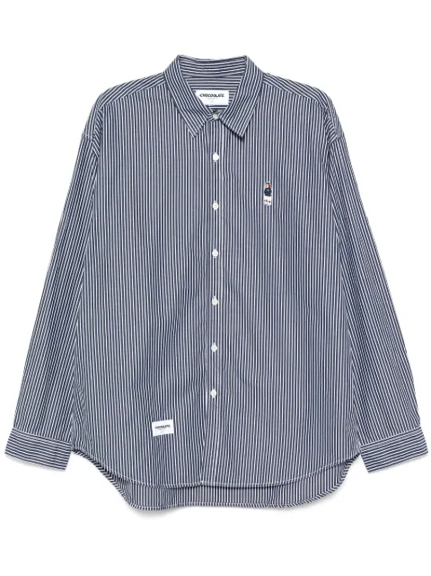CHOCOOLATE logo-patch shirt