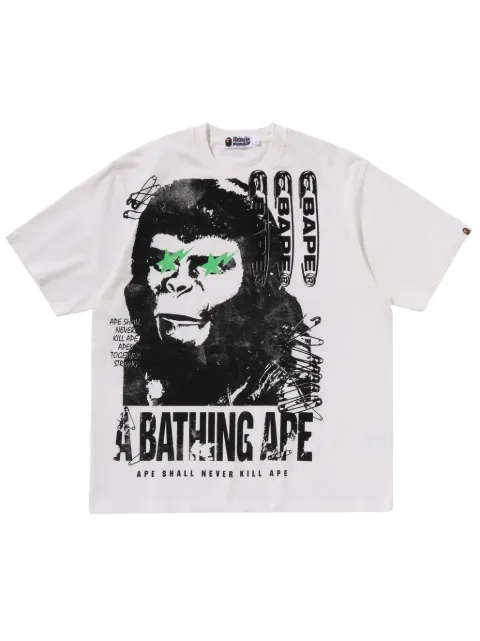 A BATHING APE® logo-print T-shirt 
