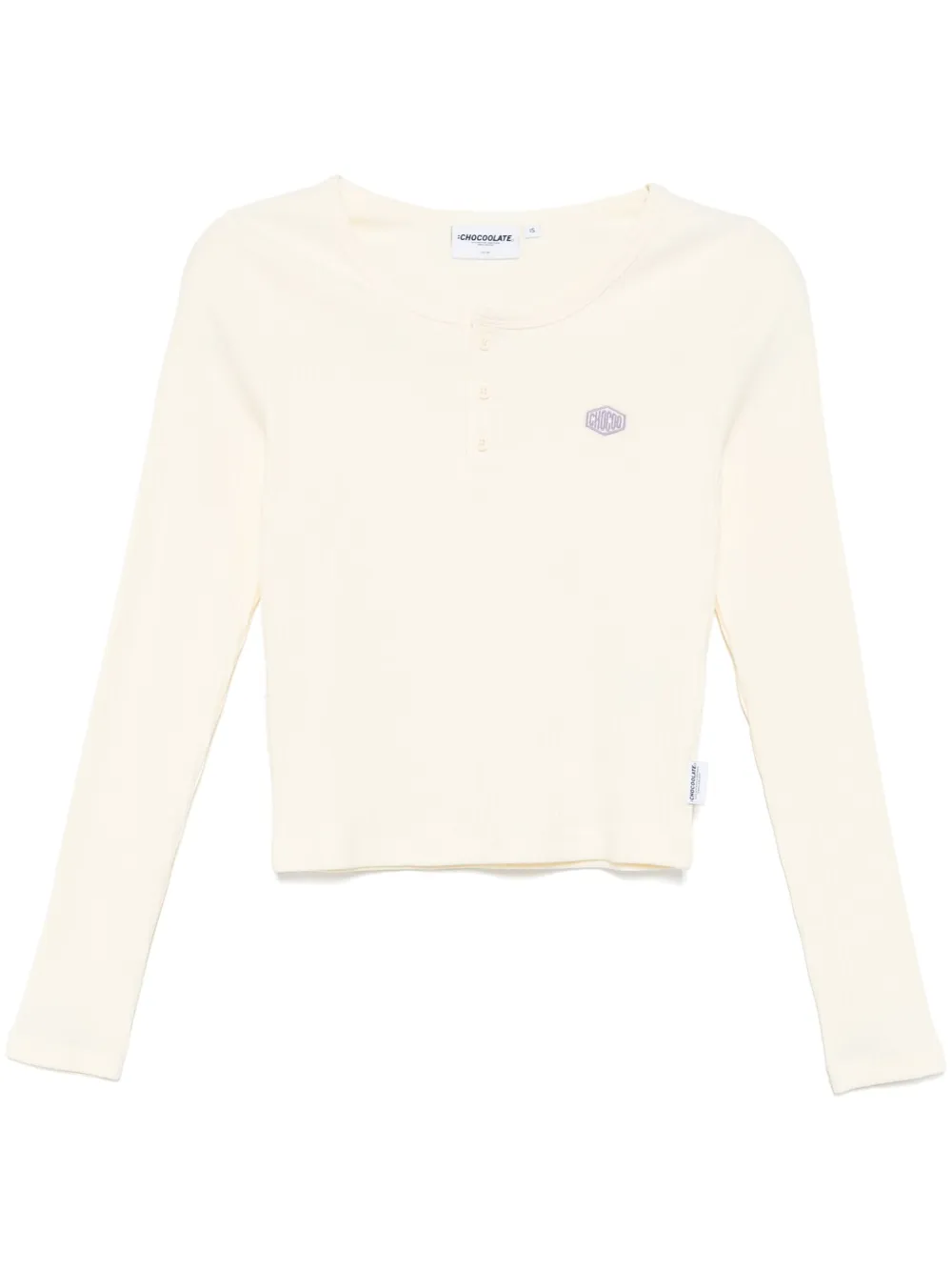 CHOCOOLATE logo-embroidered T-shirt | White | Image 1