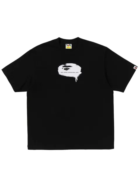 A BATHING APE® playera con logo estampado