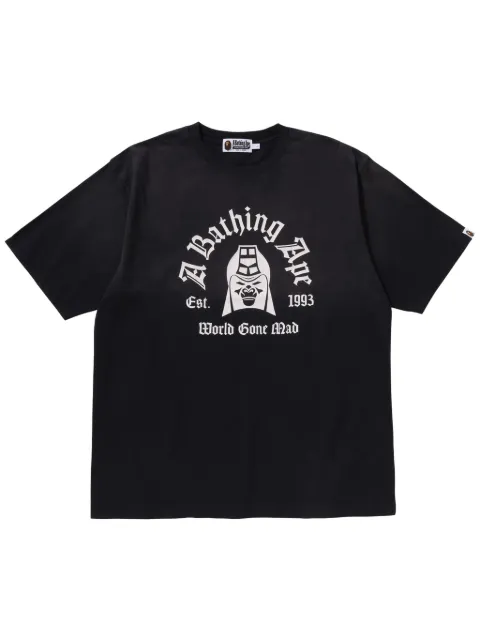 A BATHING APE® playera con logo estampado