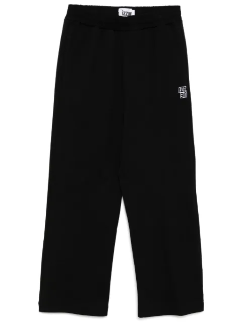 izzue pantalones con logo bordado
