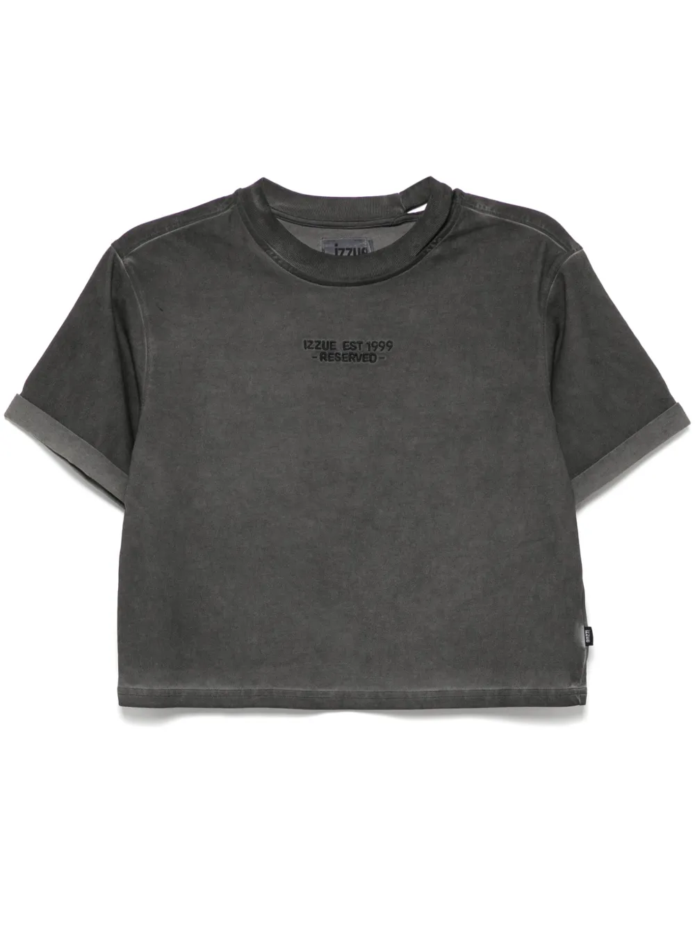 logo-embroidered T-shirt