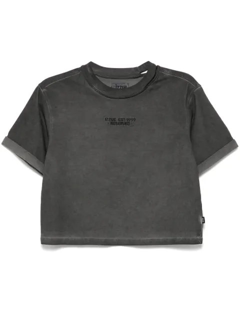 izzue logo-embroidered T-shirt