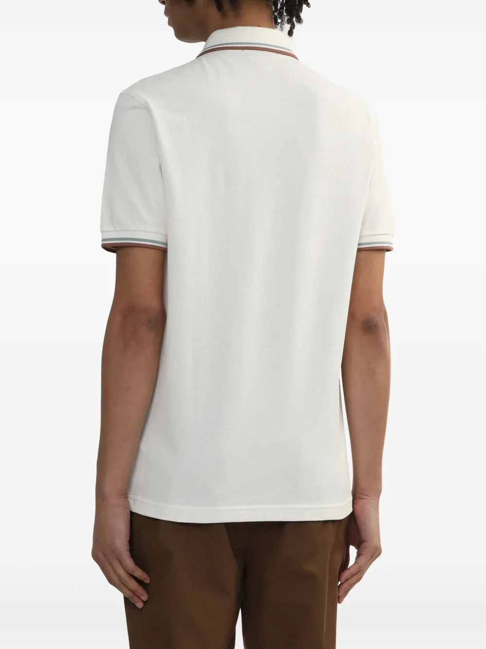 Fred Perry The Twin Tipped poloshirt Wit