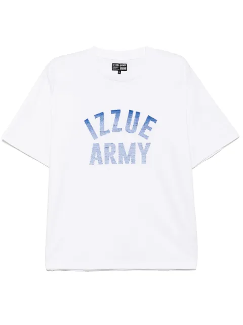 izzue logo-embrodiered T-shirt
