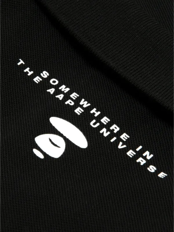 AAPE BY *A BATHING APE® ポロシャツ | ブラック | FARFETCH JP