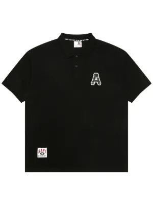 AAPE BY *A BATHING APE® Cotton Polo Shirt | Black | FARFETCH RO