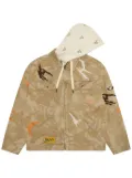AAPE BY *A BATHING APE® logo-print jacket - Brown