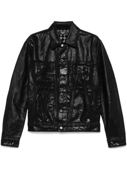 Veste en jean à fini ciré - AMIRI - Modalova