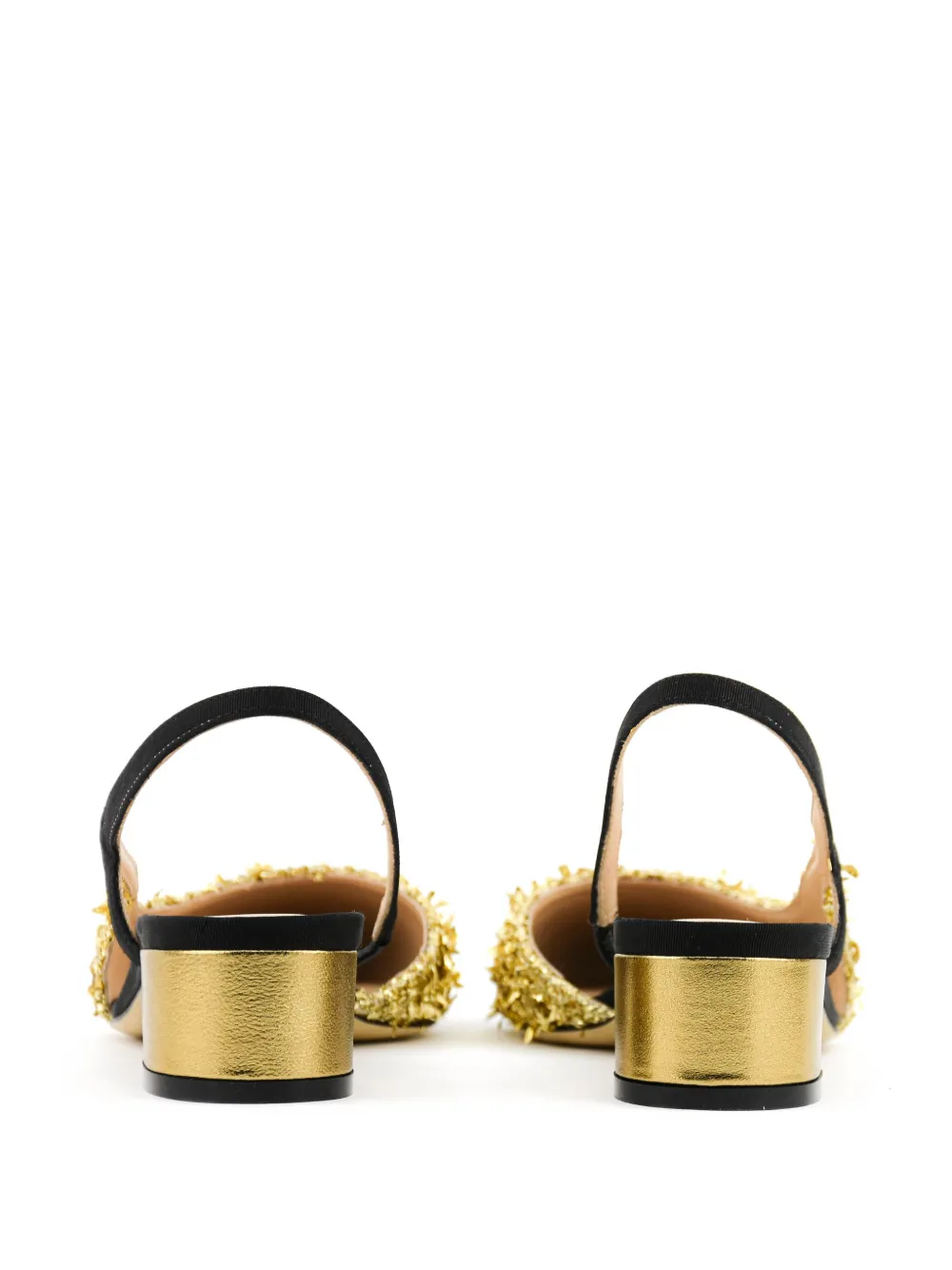 Paul Warmer Loulou Slingback Pumps In Gold
