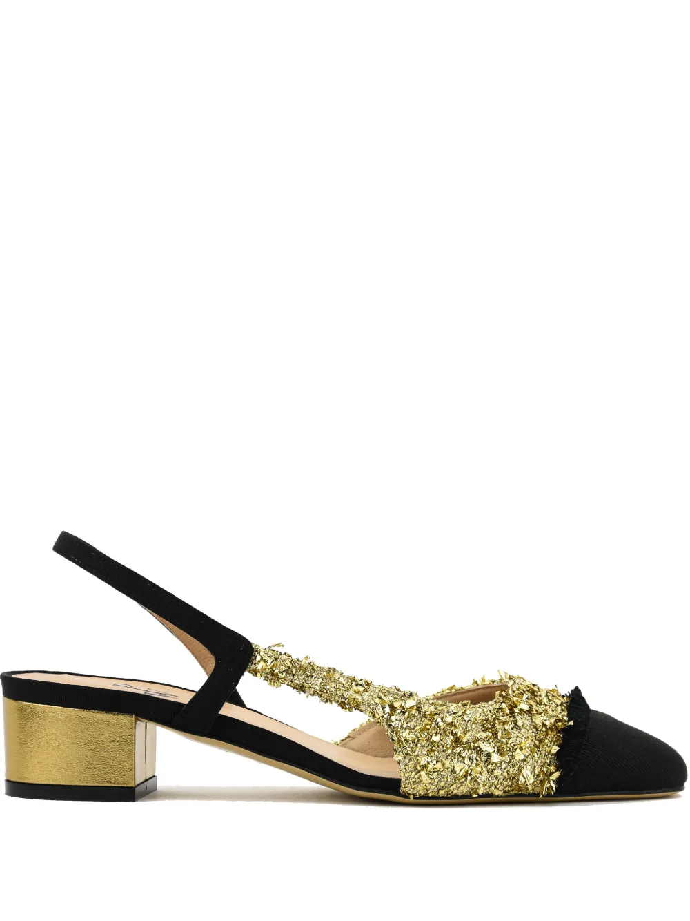 Paul Warmer Loulou Slingback Pumps In Gold