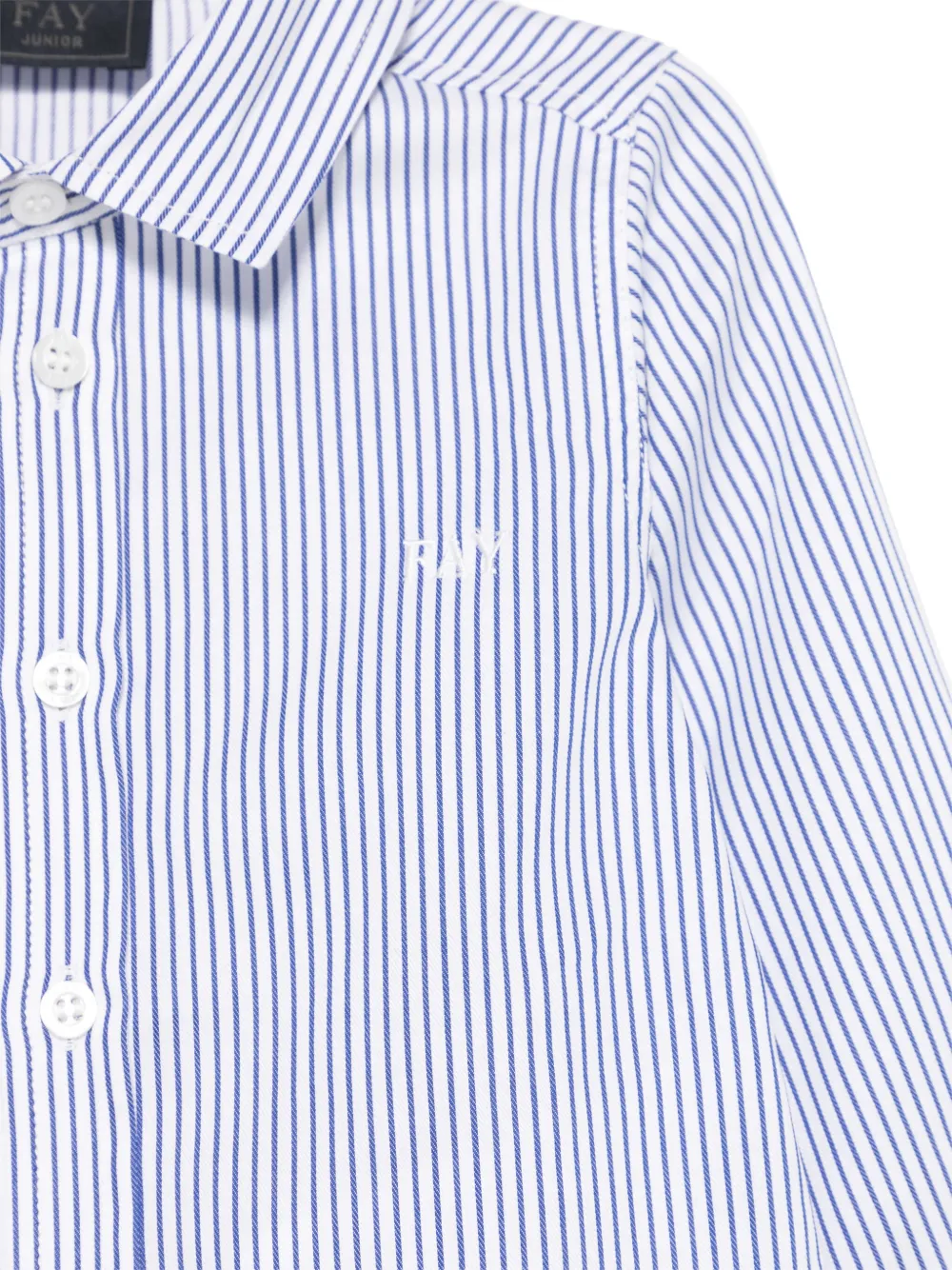 Fay Kids Gestreept shirt Blauw
